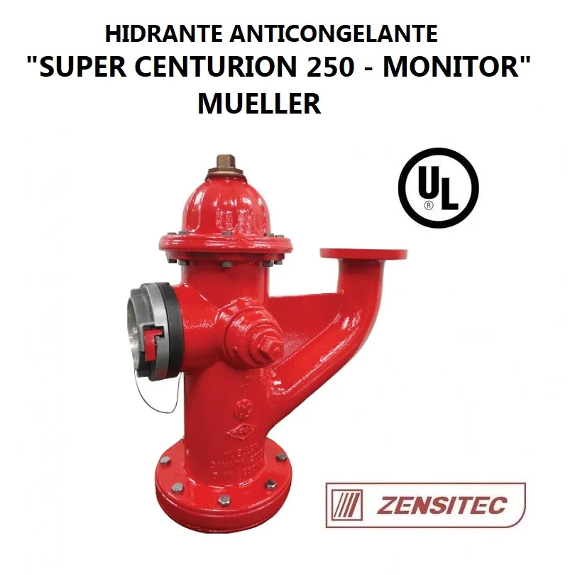 Hidrante anticongelante Super Centurion 250 con salida Monitor y Storz de 5 pulgadas - Mueller - Zensitec